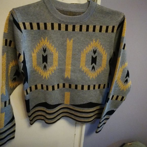 NO BRAND GOLDEN LOREX BODYCON   SWEATER  SKIRT SET - Picture 1 of 12